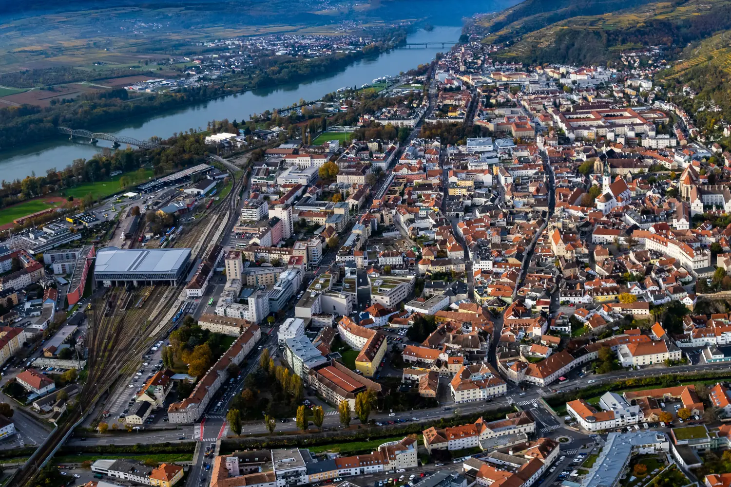 Luftbild Krems an der Donau